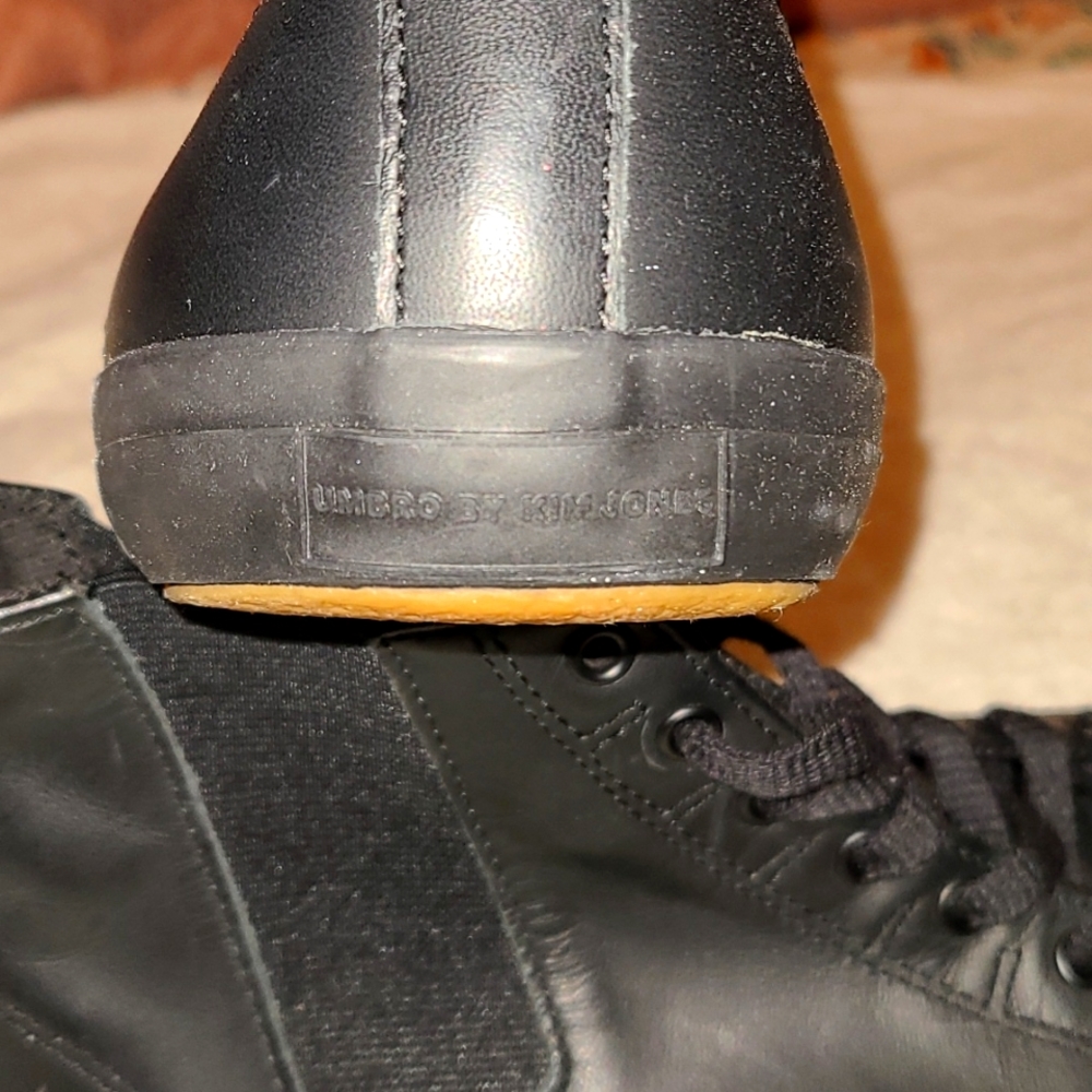 Umbro by Kim Jones - black leather vulcanized sneakers - Picture 6 of 7